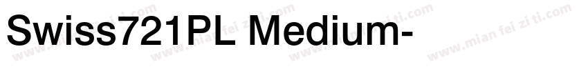 Swiss721PL Medium字体转换
